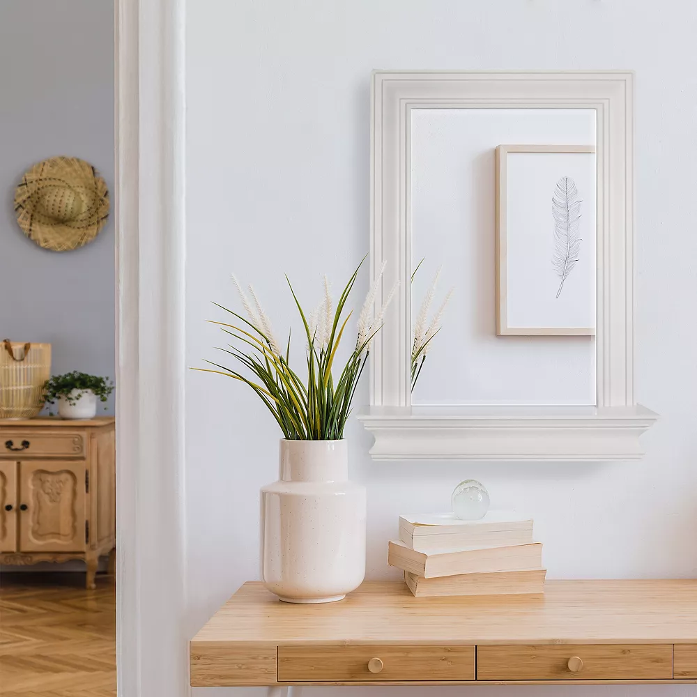 Teamson Home Stratford Shelf & Framed Wall Mirror - Image 3