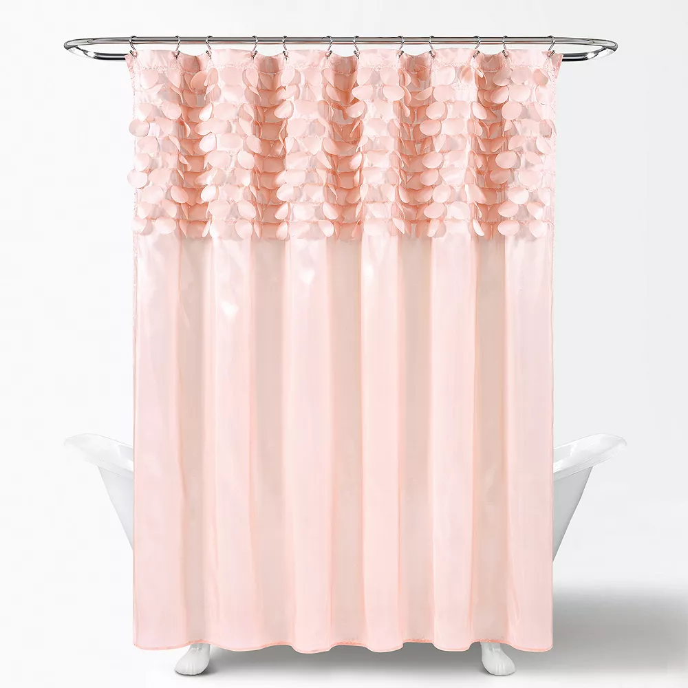 Lush Décor Lush Decor Lillian Fabric Shower Curtain - Image 4