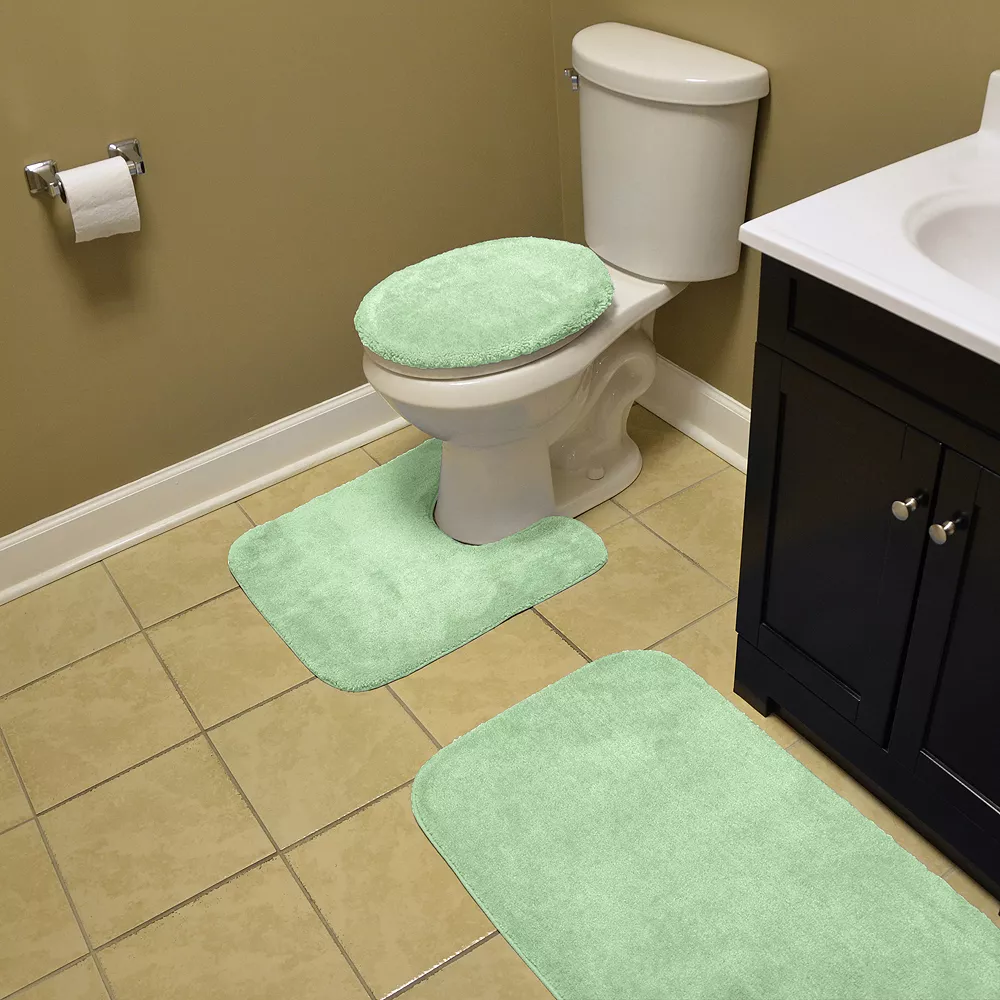 Garland Rug Deco Solid Plush 3-piece Bath Set - Image 2