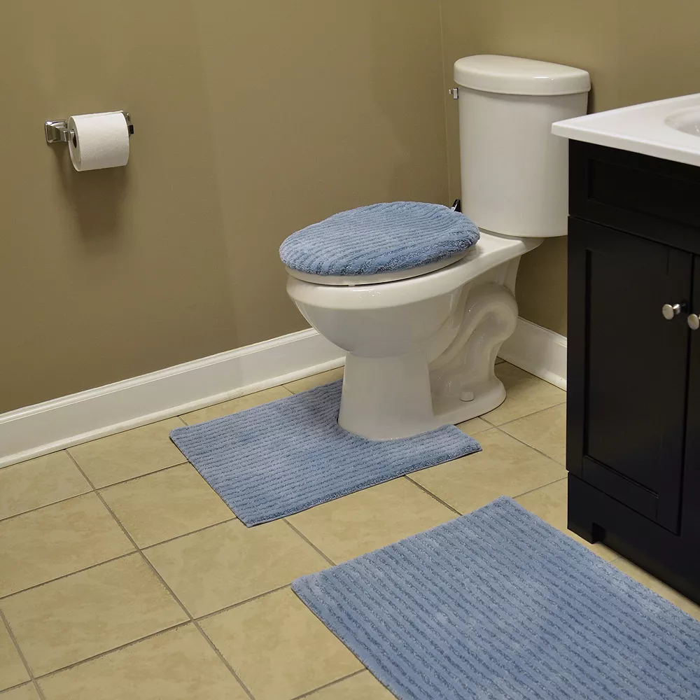 Garland Rug Reflections Plush Striped 3pc Bath Set - Image 2