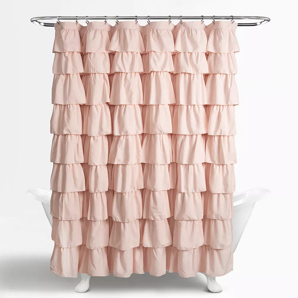 Lush Décor Lush Decor Ruffle Fabric Shower Curtain - Image 3