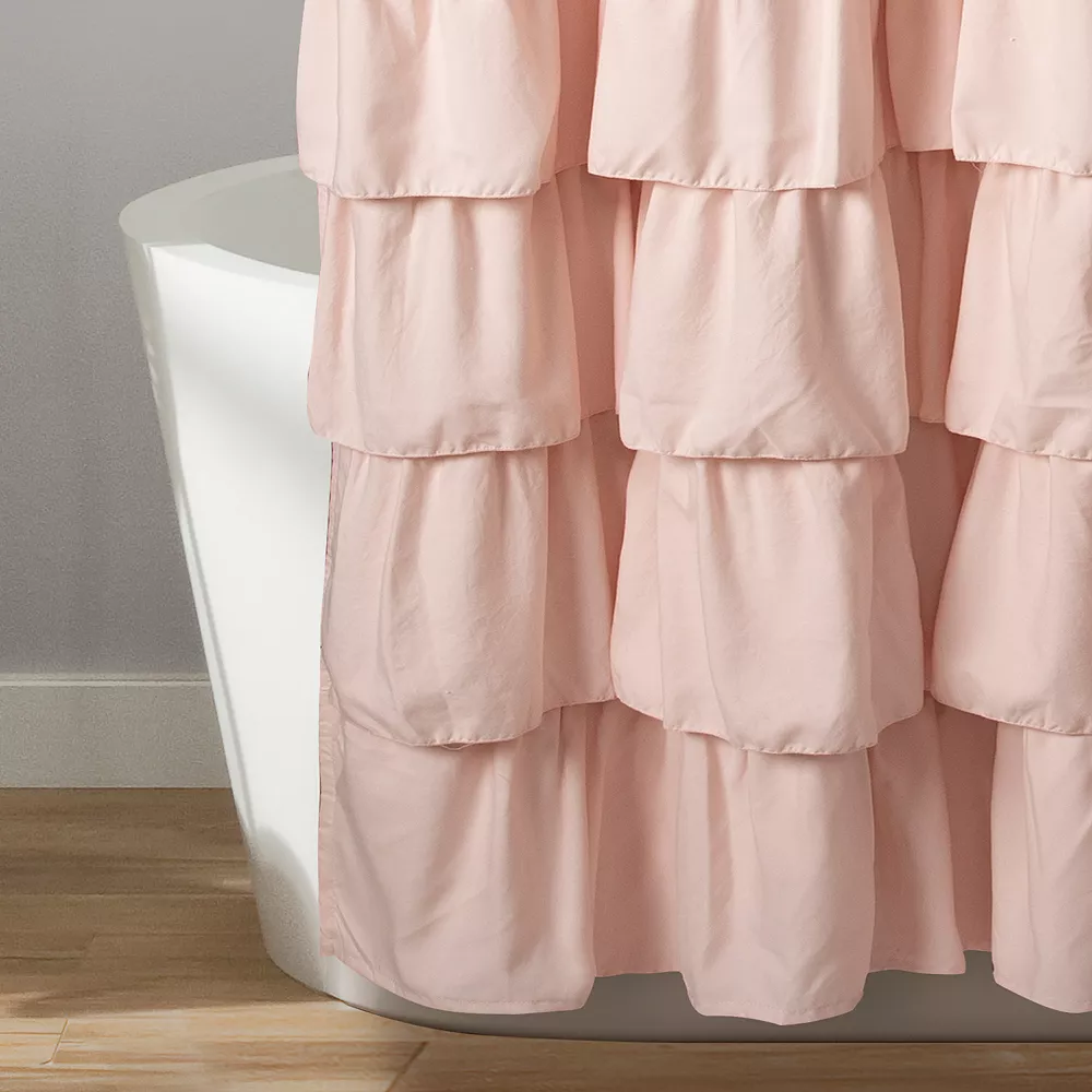 Lush Décor Lush Decor Ruffle Fabric Shower Curtain - Image 4