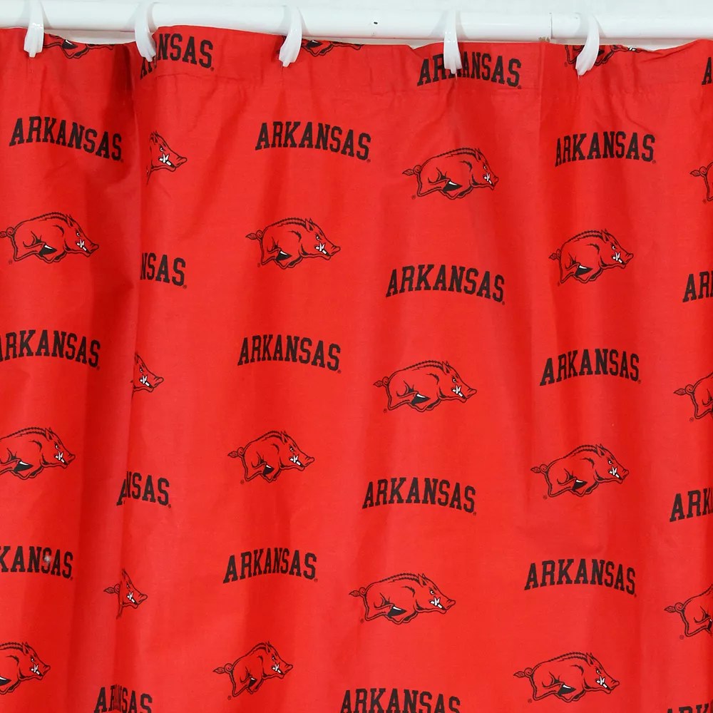 College Covers Arkansas Razorbacks Printed Shower Curtain Cover