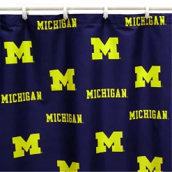 College Covers Michigan Wolverines Printed Shower Curtain Cover