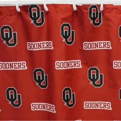 College Covers Oklahoma Sooners Printed Shower Curtain Cover