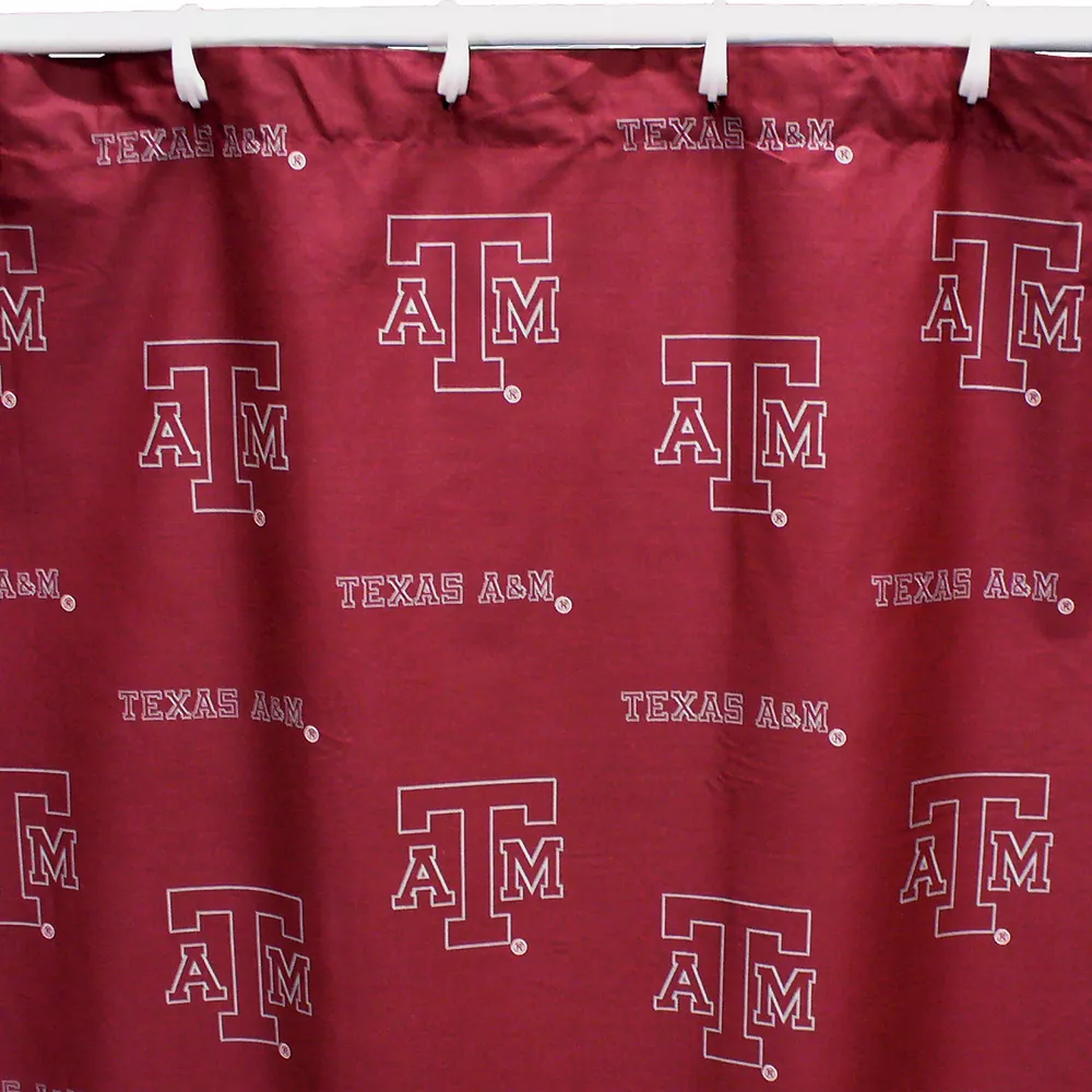 College Covers Texas A&M Aggies Printed Shower Curtain Cover