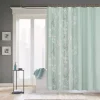 Madison Park Athena Fabric Shower Curtain