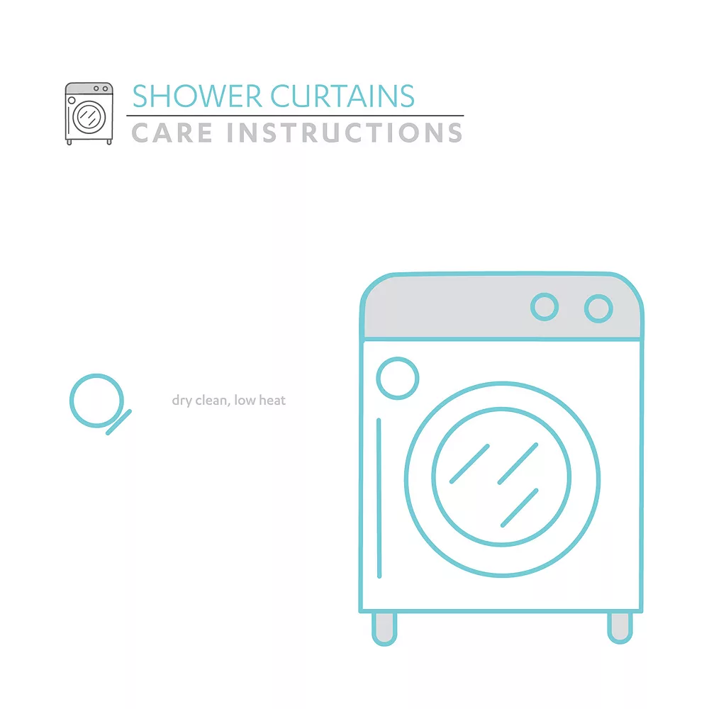 Lush Décor Lush Decor Darla Fabric Shower Curtain - Image 3