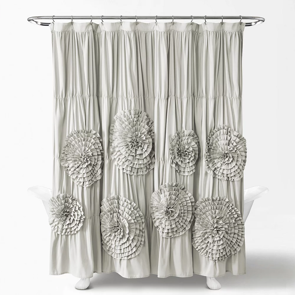 Lush Décor Lush Decor Serena Fabric Shower Curtain - Image 5