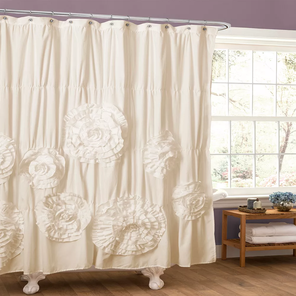 Lush Décor Lush Decor Serena Fabric Shower Curtain