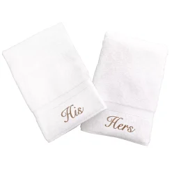 Linum Home Textiles Terry 2-pk. ''His'' & ''Hers'' Hand Towels