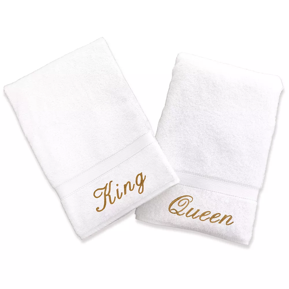 Linum Home Textiles Terry 2-pk. ''King'' & ''Queen'' Hand Towels
