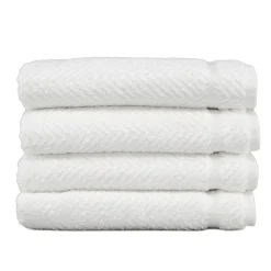 Linum Home Textiles Herringbone 4-pk. Hand Towels