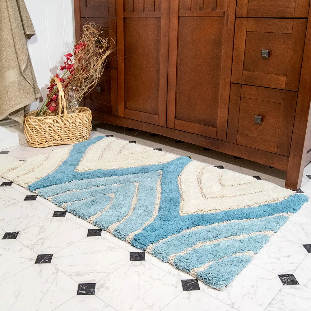 Chesapeake Davenport Wave Tufted 2-pc. Bath Rug Set - Image 2