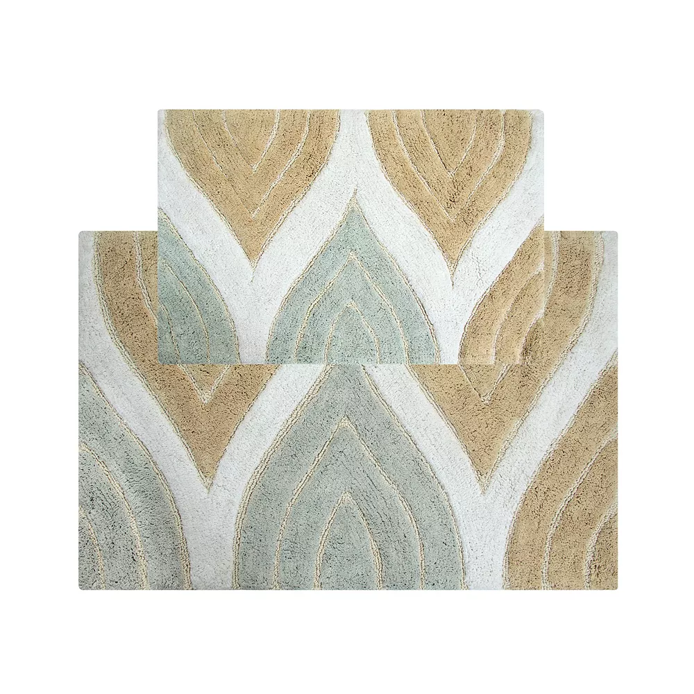 Chesapeake Davenport Wave Tufted 2-pc. Bath Rug Set