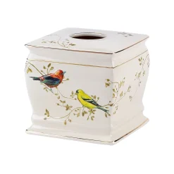 Avanti Gilded Birds Tissue Box Cover