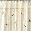 Avanti Gilded Birds Fabric Shower Curtain