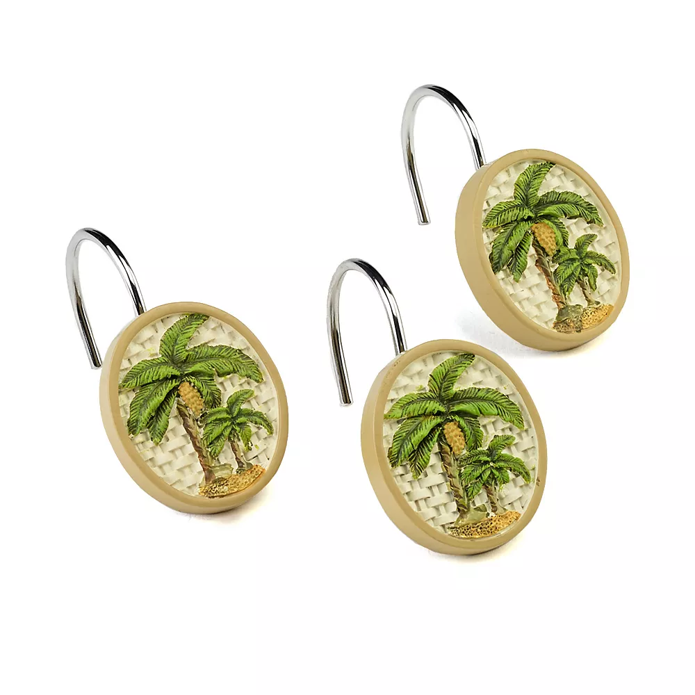 Avanti Colony Palm 12-pk. Shower Curtain Hooks
