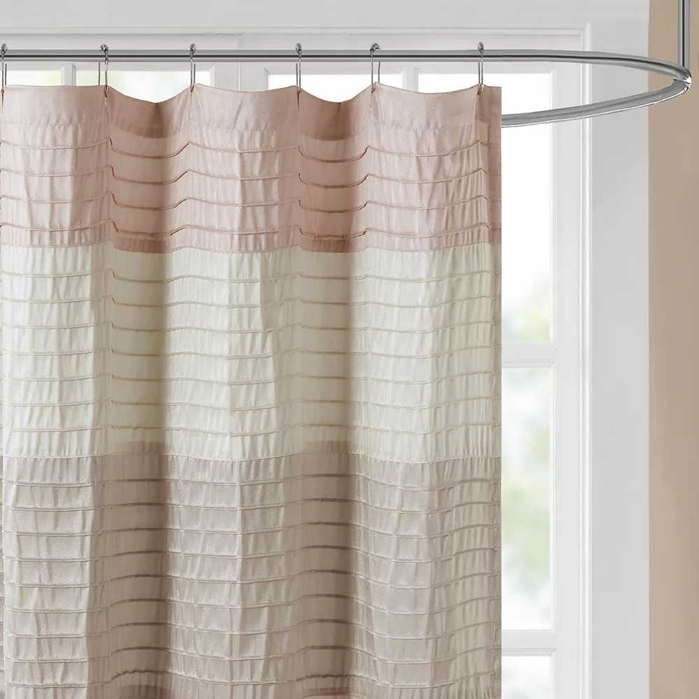 Madison Park Eastridge Faux Silk Shower Curtain - Image 3