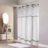 Hookless Plain Weave Monterey Lined Shower Curtain