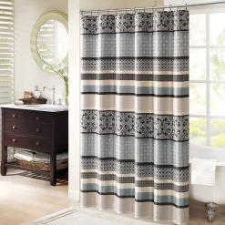 Madison Park Harvard Jacquard Shower Curtain