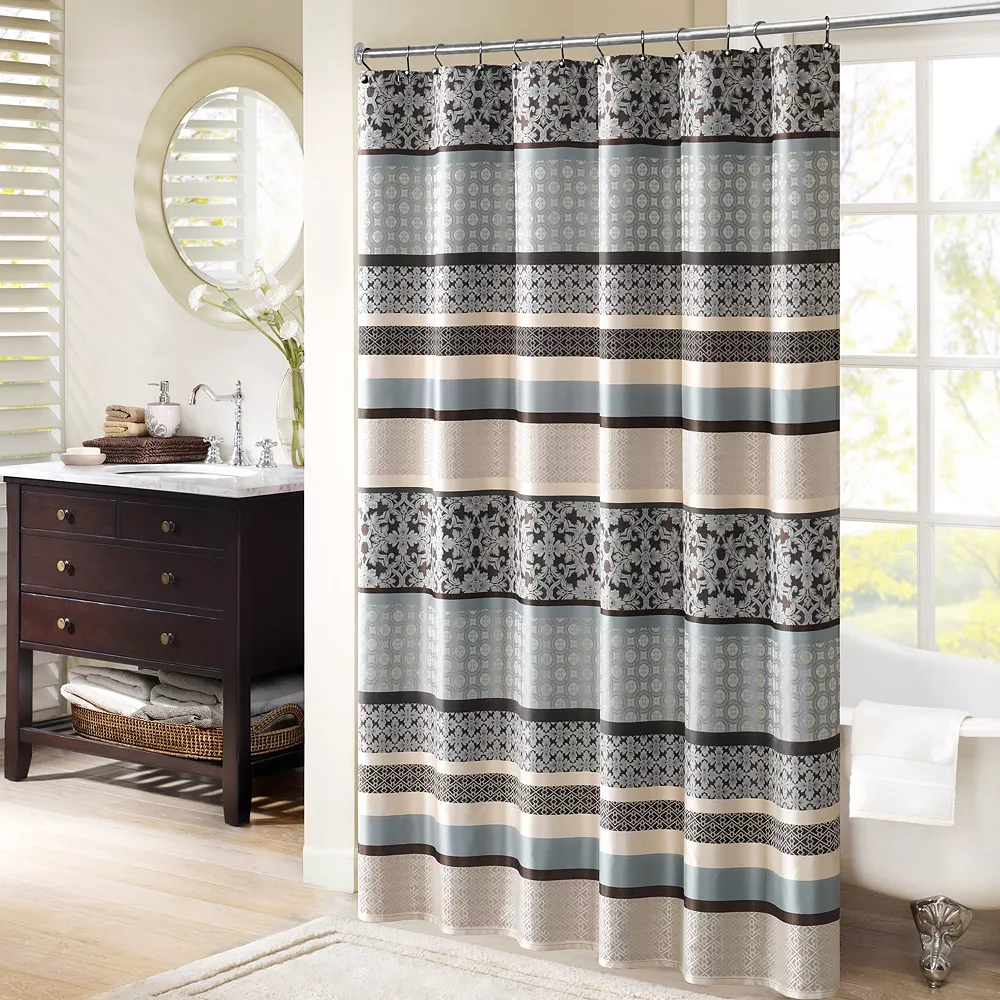 Madison Park Harvard Jacquard Shower Curtain