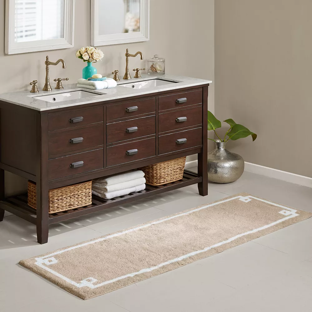 Madison Park Ethan Cotton Tufted Border Bath Rug - Image 3