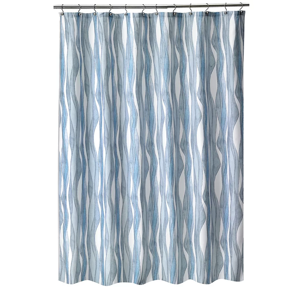 Popular Bath Shell Rummel Tidelines Shower Curtain