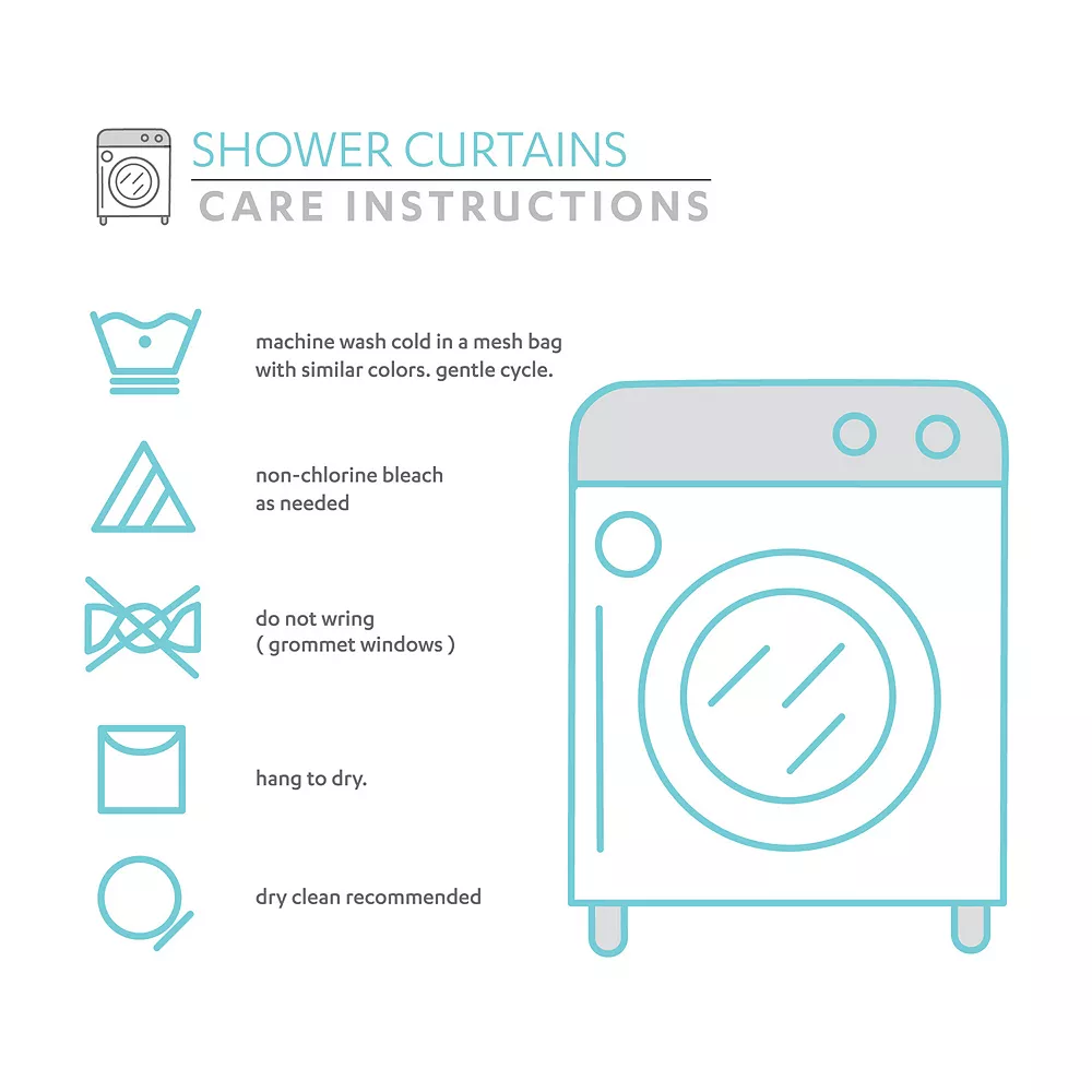 Lush Décor Lush Decor Ruffle Diamond Shower Curtain - Image 3