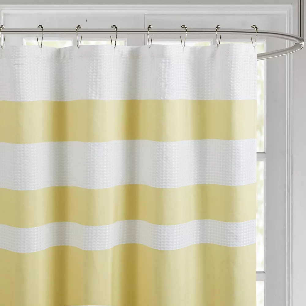 Madison Park Spa Waffle 3M Water Repellent Shower Curtain - Image 4