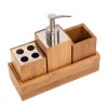 Honey-Can-Do Bamboo 4-piece Bath Accessory Set