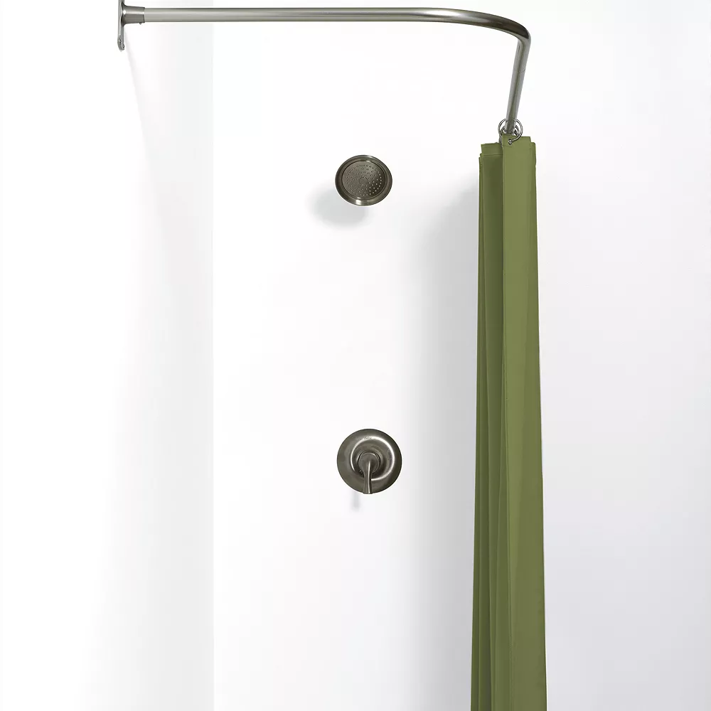 Zenna Home Never Rust L-Shaped Corner Shower Curtain Rod - Image 3