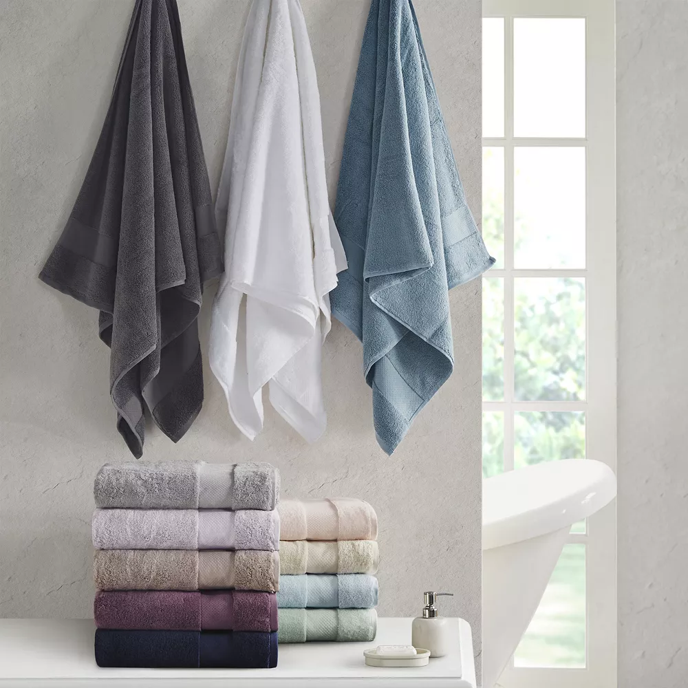 Madison Park Signature 6-Piece Oversized Turkish Cotton Bath Towel Set - Image 4