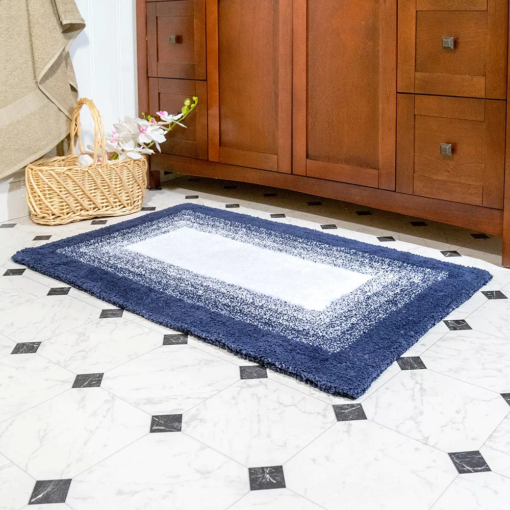 Chesapeake Whitney Ombre Reversible 2-piece Bath Rug Set - Image 2