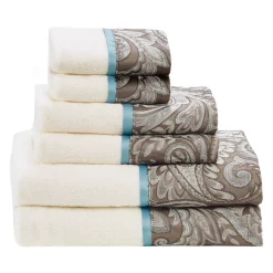Madison Park Whitman Jacquard 6-piece Bath Towel Set