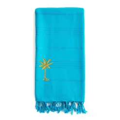 Jumping Beans Linum Home Textiles Summer Fun Breezy Palm Tree Pestemal Beach Towel