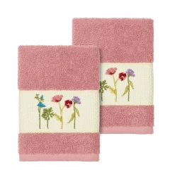 Linum Home Textiles Serenity Embellished Washcloth Set