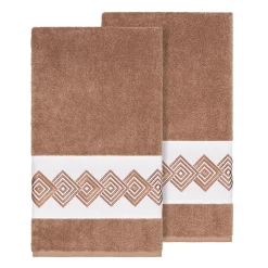 Linum Home Textiles Turkish Cotton Noah Embellished Bath Towel Set
