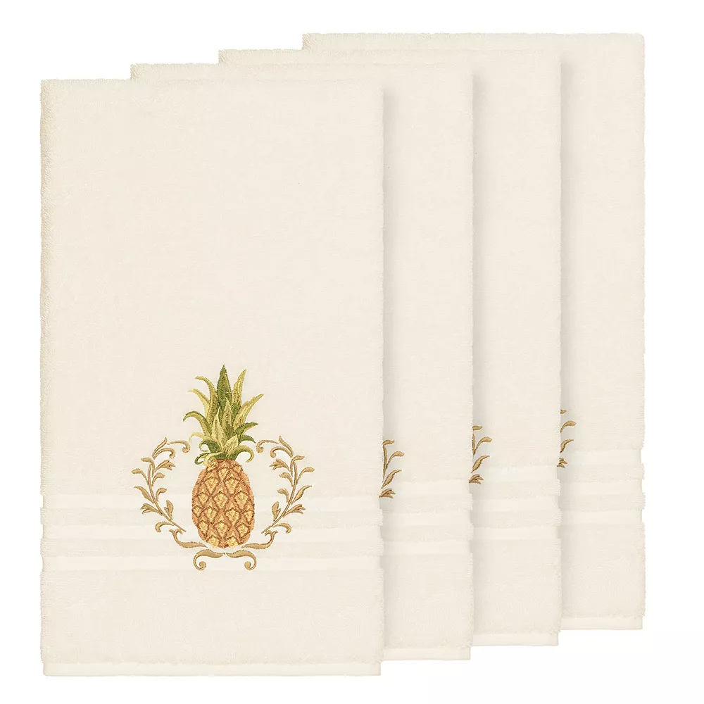 Linum Home Textiles Turkish Cotton Welcome Embellished Bath Towel Set 2 Linum Home Textiles Turkish Cotton Welcome Embellished Bath Towel Set - Image 2