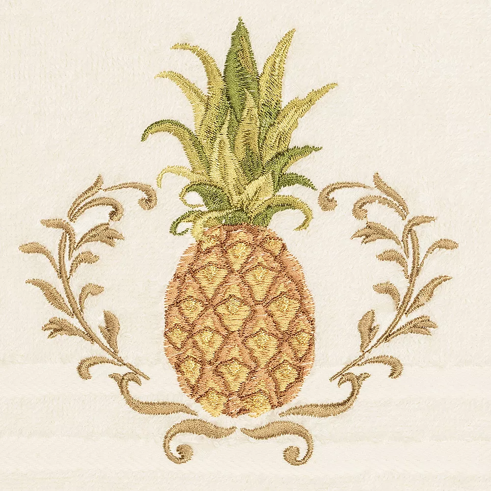 Linum Home Textiles 3-piece Turkish Cotton Welcome Embellished Towel Set - Image 2