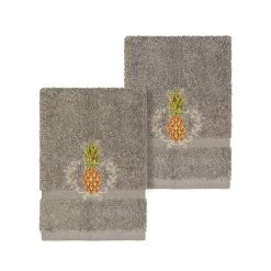 Linum Home Textiles Turkish Cotton Welcome Embellished Washcloth Set