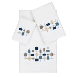 Linum Home Textiles 3-piece Turkish Cotton Khloe Embellished Towel Set