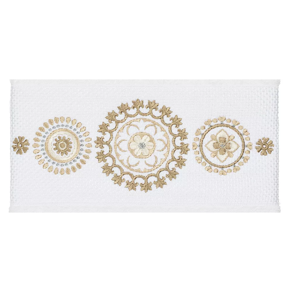 Linum Home Textiles Turkish Cotton Isabelle Embellished Bath Towel Set - Image 3