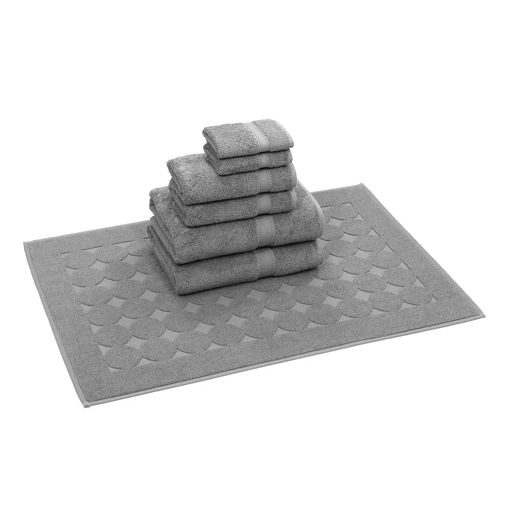 Linum Home Textiles 7-piece Turkish Cotton Sinemis Terry Bath Towel Set - Image 2