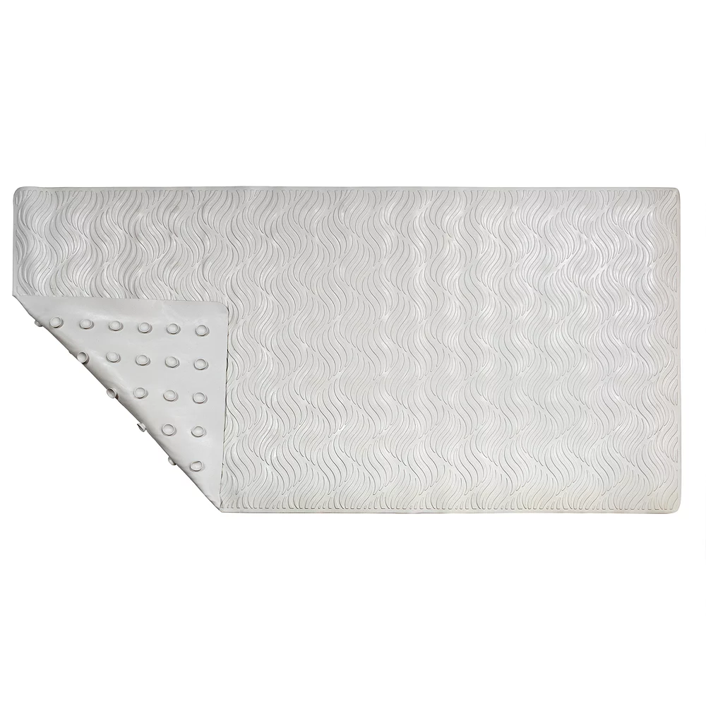 Sonoma Goods For LifeĀ® Heavy Duty Extra Long Rubber Waves Bathtub Mat