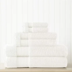 Allure Home Creations Allure 6-pack Lifestyle Turkish Cotton Bath Towel Set
