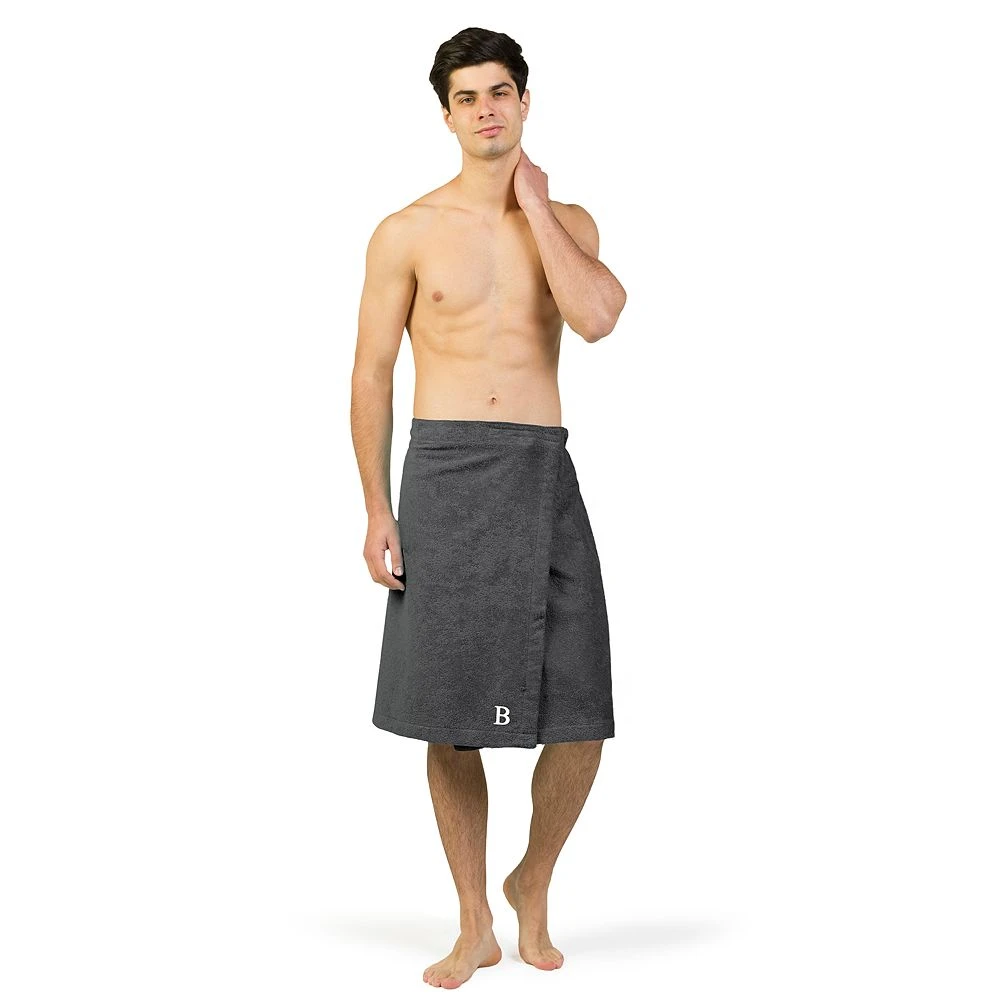 Linum Home Textiles Turkish Cotton Personalized Men's Terry Body Wrap - Image 4