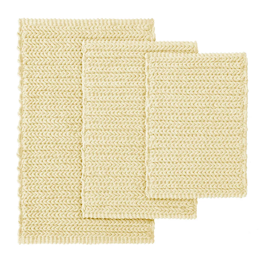 Madison Park Copula Yarn Dyed Cotton Chenille Chain Stitch Bath Rug - Image 5