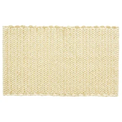Madison Park Copula Yarn Dyed Cotton Chenille Chain Stitch Bath Rug