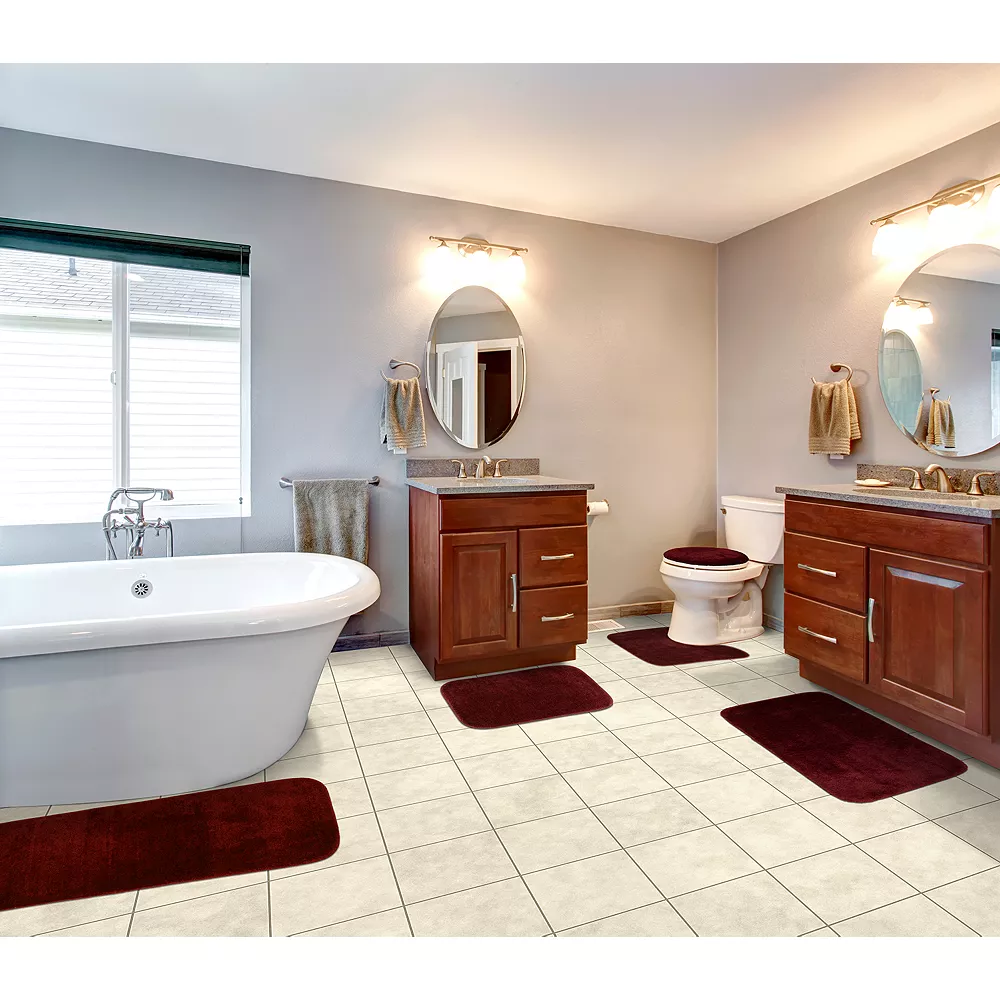 Garland Rug Garland Deco Nylon 5-piece Bath Rug Set - Image 2